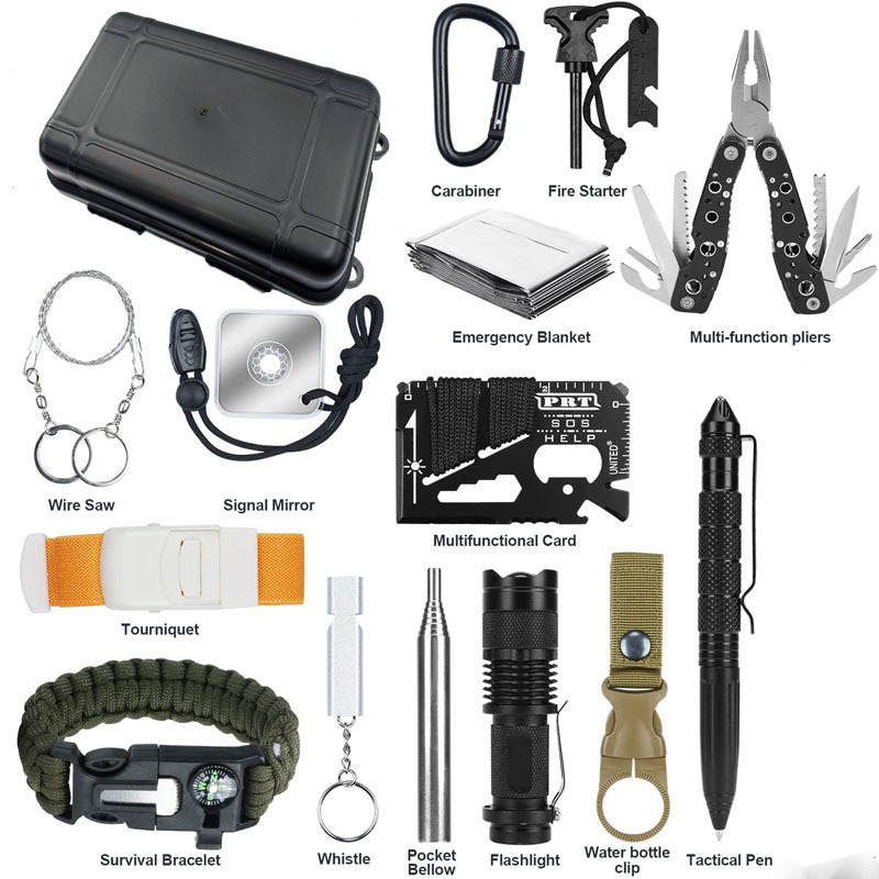 Outdoor Adventure Gear - Kit d'outils de survie compact et