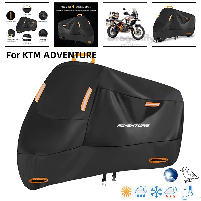 Outdoor Adventure Logo - Housse de moto avec Logo Adventure,