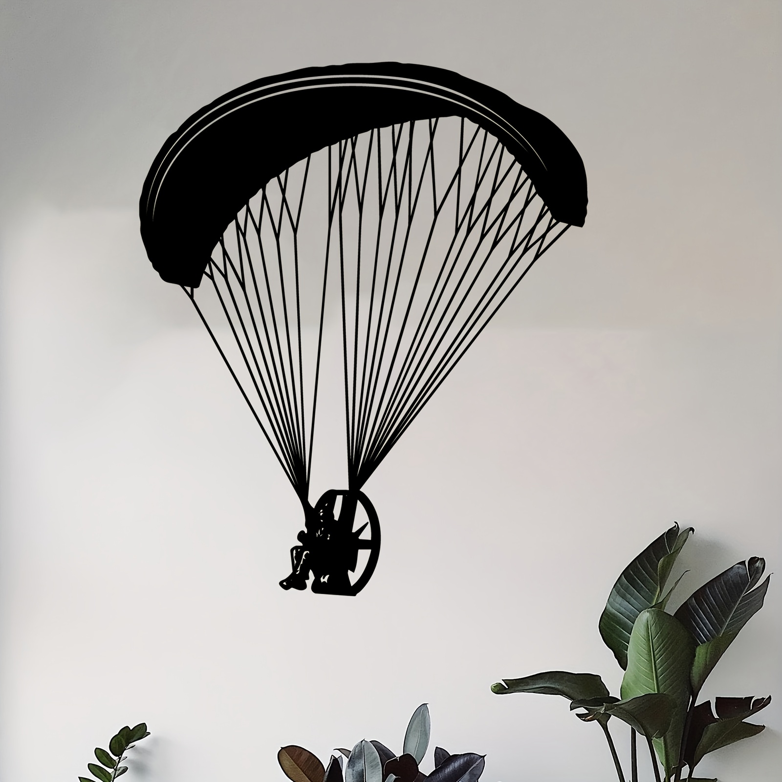 Outdoor Adventure Brand - Décoration Murale Métallique Parachutiste Aventure Vibrante