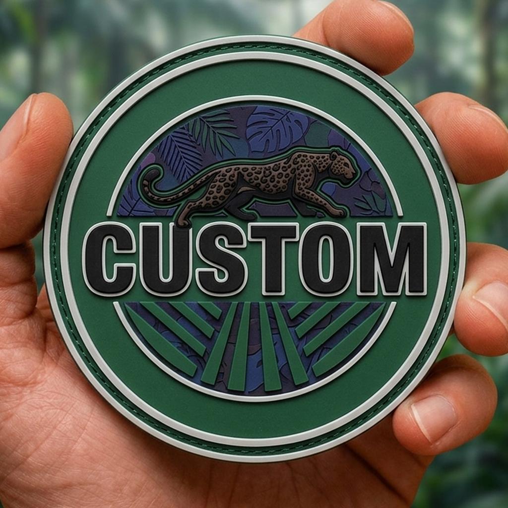 Outdoor Adventure Logo - Badge en caoutchouc personnalisé avec logo