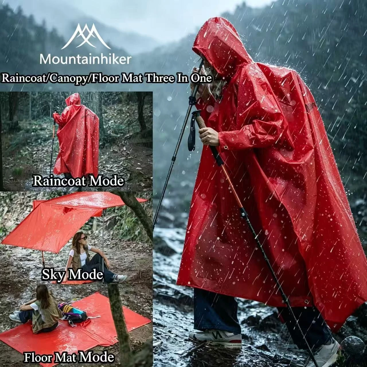 Outdoor Adventure Windbreaker - Imperméable 3-en-1 Mountainhiker par Ultra Light