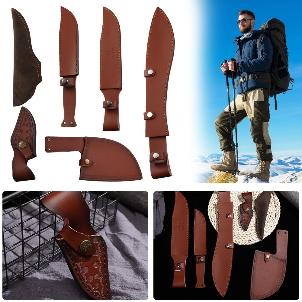 Étui en cuir marron pour lampe - Camp Knife Multi avis et prix