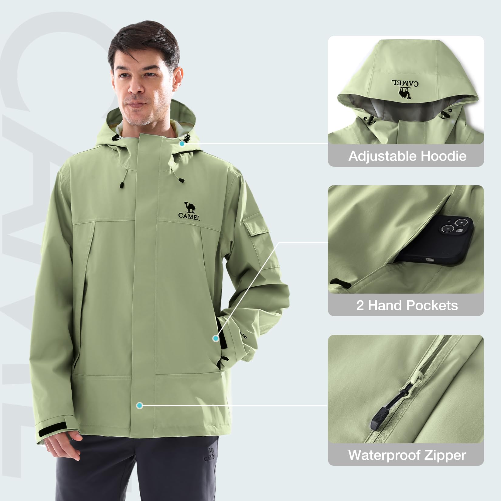 GOLDEN CAMEL Vestes de pluie p - Outdoor Adventure Windbreaker avis et prix